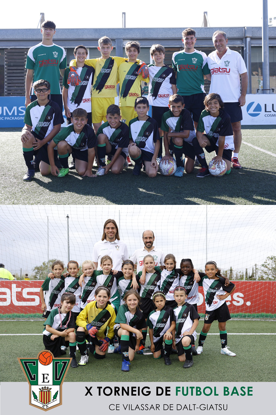 Foto de grup en un torneig de futbol