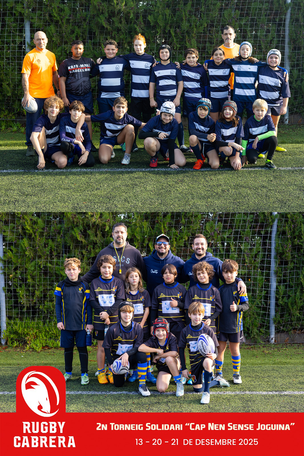 Foto de grup en un torneig de rugbi